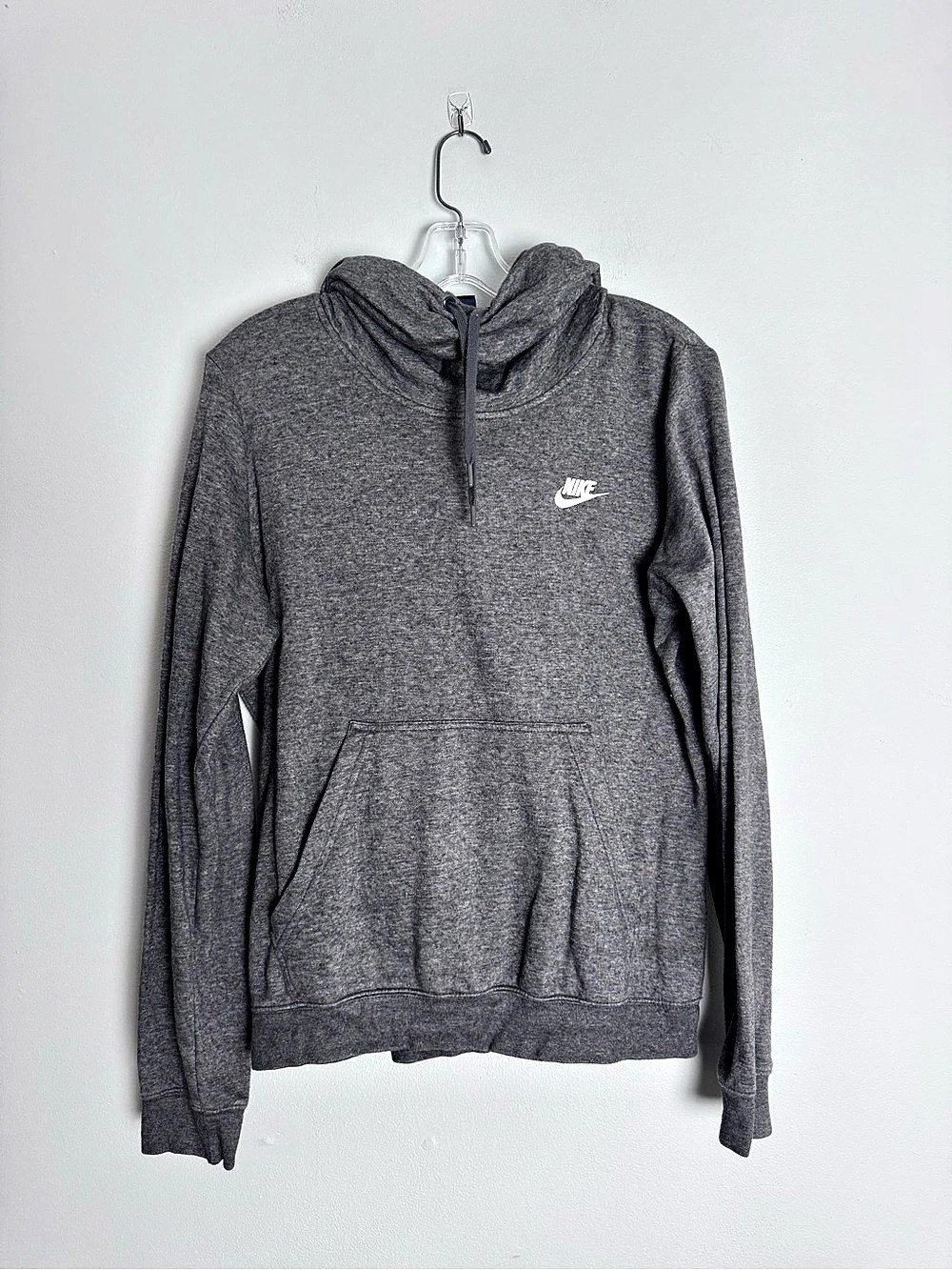 Nike Funnel-Neck Hoodie Gray Hoodie Size M